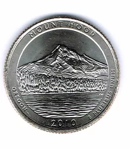 2010-D Brilliant Uncirculated Mount Hood National Forest Quarter Coin! - Picture 1 of 2