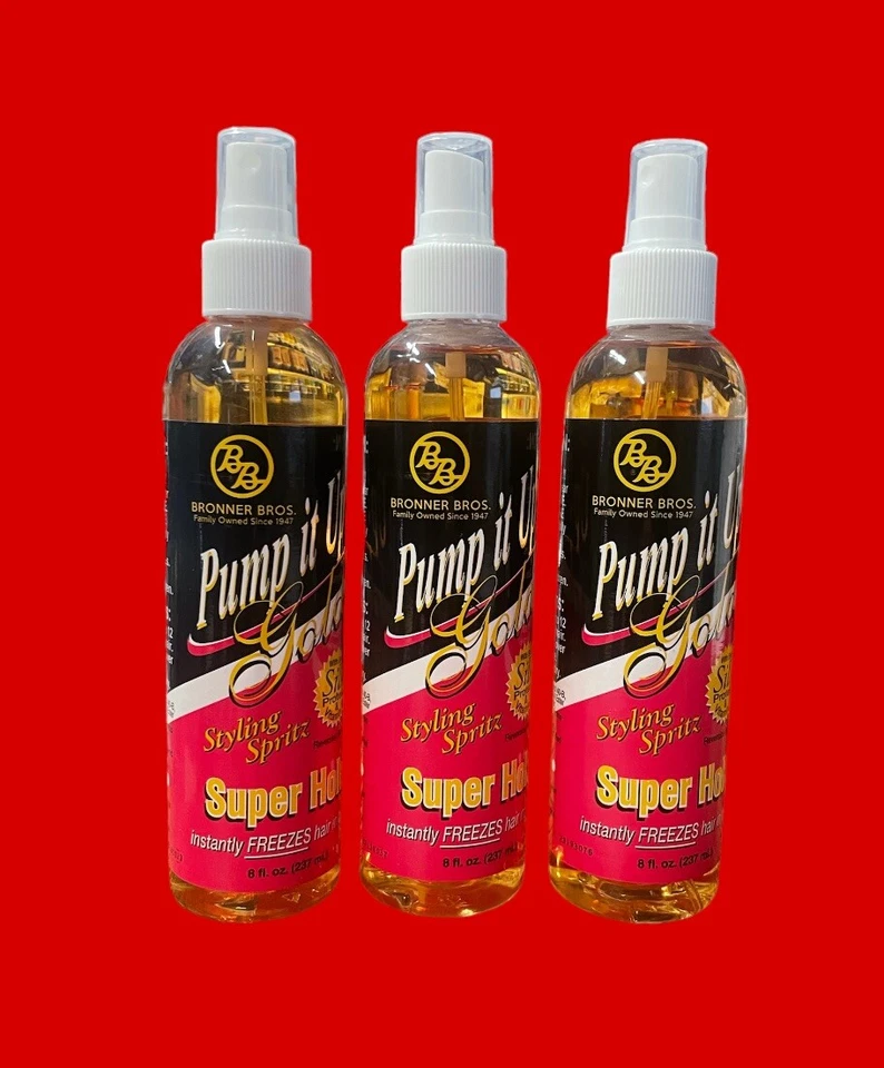 BB Pump It up Gold Styling Spritz Super Hold - 8oz