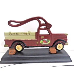 Vintage 2004 CHESTNUT CREEK NUTCRACKER on Stand Metal & Wood 7.5" Long Red - Picture 1 of 8
