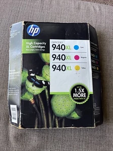 Genuine HP 940XL 940 XL High Yield Combo Color Cyan Magenta & Yellow EXP 01/2017 - Picture 1 of 3