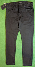 John Varvatos USA Wright 001 Black Men's Jeans Size 34x33 Brand New