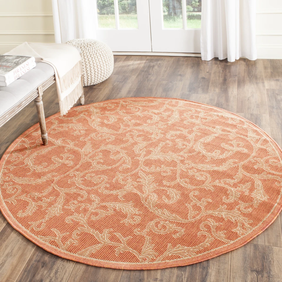 Safavieh Indoor / Outdoor Terracotta / Natural Area Rugs - CY2653-3202 - Image 1 of 1