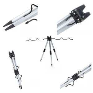 Portable Folding Fishing Rods Tripod Stand Rest Tackle for Outdoor Sea Beach - Picture 1 of 6