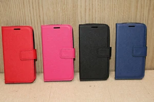 Samsung Galaxy S3 Wallet Handyhülle Rot Schwarz Pink Blau - Bild 1 von 13