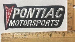Parche de fieltro vintage con logotipo de Pontiac Motorsports hierro en Nascar NHRA SCCA NOS - Imagen 1 de 2