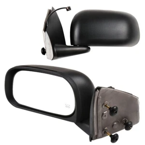 Black For 2004-2009 Dodge Durango Pair Power Heated Manual Fold Side Mirrors - Foto 1 di 9