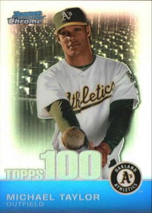 2010 Bowman Chrome Topps 100 Prospects Refractors #TPC52 Michael Taylor Athletic