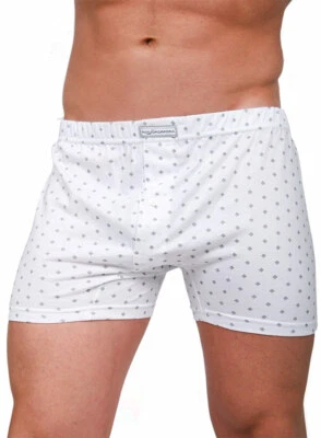 6 Boxer fantasia classica da uomo ROSSOPORPORA 205-207 classico assortito bianco - Immagine 1 di 2