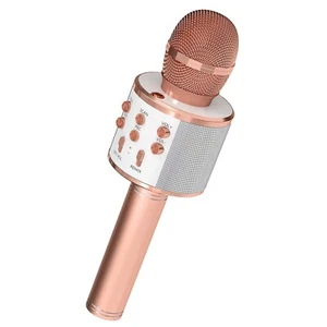 5 Core Microphone Wireless Karaoke Mic with Speaker Portable Bluetooth Microfono - Picture 1 of 11