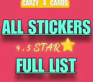All Mon_opoly_Go 4 Star and 5 Star Stickers Movie Night Album Read :-Description - Picture 1 of 1
