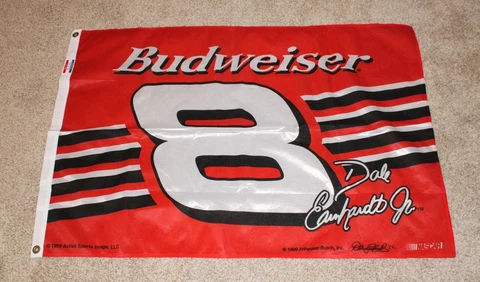 VTG Budweiser Dale Earnhardt Jr  #8 Racing Flag NASCAR Anheuser-Busch 1999 Cover