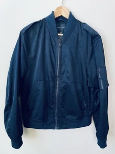 Banana Republic Size Large Men's Jacket Navy Blue Zip Snap Close Lightweight - Picture 1 of 5