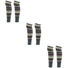 3 Pairs Wool Pile Socks Blockers for Knitting Elastic Leg Warmer Ladies Cuff