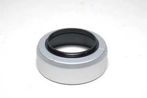 Kunststoff Sonnenblende für 37mm Filtergewinde silbern - lens hood (sehr gut) - Bild 1 von 2