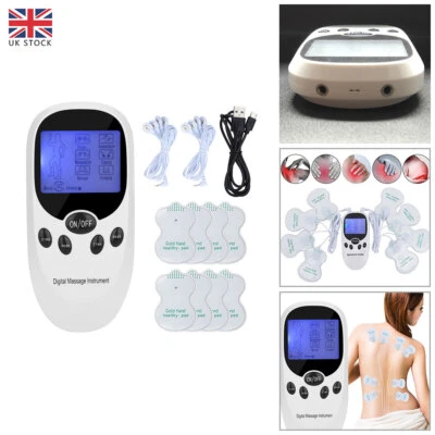 8 Pain Tens Machine Electrical Massager Muscle Stimulator Back Therapy Pulse