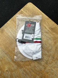 NOS Cinelli Cycling Hat Cap Mens OSFA White Striped Pace Italia Striped - Picture 1 of 7