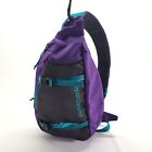 Patagonia Atom 8L Sling Bag Backpack Hiking Crossbody Purple Green 48260