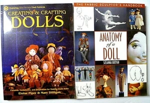 Lot of 2 CREATING & CRAFTING DOLLS Eloise Piper ANATOMY OF A DOLL Susanna Oroyan - Picture 1 of 7