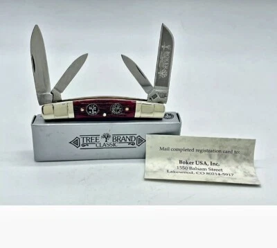 2005 BOKER TREE BRAND BK70113TSR серия марок с хвостовиком Red Bone Congress КАК НОВЫЕ В КОРОБКЕ - Изображение 1 из 4