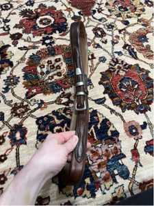 Vintage L.L. Cintura western in vera pelle di fagiolo taglia 38 - Foto 1 di 5