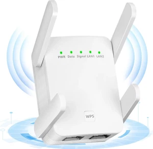 AMPLIFICATEUR WIFI 1200Mbps AC1200 2.4G/5GHz Signal réseau LONGUE PORTEE NEUF - Photo 1/6