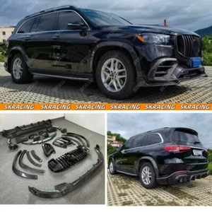 For Benz GLS450 GLS580 SUV 20-23 Carbon Fiber Front Rear Lip Bodykit Cover Trim - Bild 1 von 26