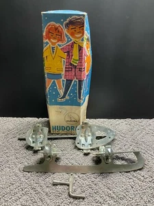 Vintage Hudora Eiszepp Adjustable Ice Skates with Key Size 25-27 cm Nr:77/IV - Picture 1 of 11