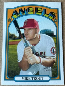 Mike Trout 2021 Topps Heritage Card #169 NM-MT Zustand - Bild 1 von 2