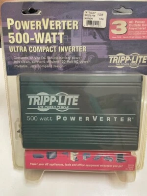 TRIPP LITE 500 WATT POWER VERTER ULTRA COMPACT INVERTER New Old Stock - Image 1 of 2