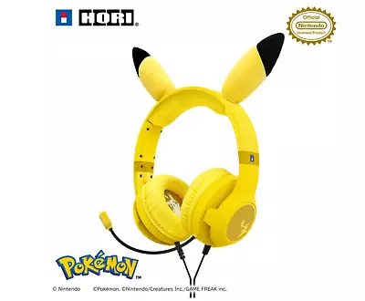 Pikachu Gaming Headset Standard for Nintendo Switch pre-order limited JAPAN - Image 1 of 4