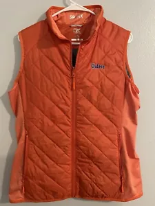 Cutter & Buck Ladies Orange Gators Puffer Vest - Large - Picture 1 of 5