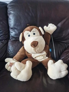 Fiesta Crafts Monkey Hand Puppet - Used, Brown, With One Puppet Rod - Picture 1 of 2
