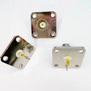 20 Piezas 50Ohm BNC hembra 25X25 Brida Panel Chasis Montaje Soldadura Taza RF - Imagen 1 de 1