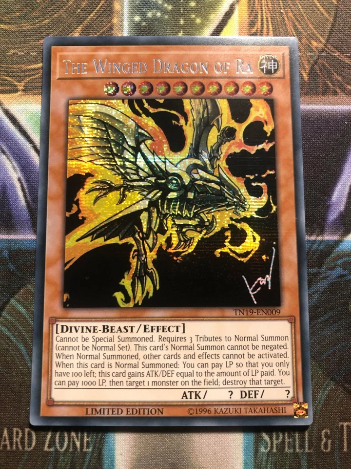 *** THE WINGED DRAGON OF RA *** PRISMATIC SECRET RARE MINT ALTERNATE ART YUGIOH! - Image 1 of 1