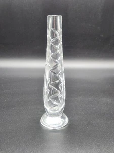 Waterford Crystal Lismore Bud Vase - 7" Tall Clear Glass Single Stem, Signed - Picture 1 of 11