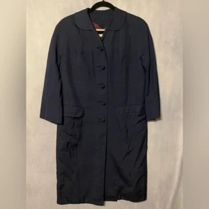 Vintage 70s Retro Neiman Marcus Women’s Medium Long Blazer Jacket ILGWU USA made - Picture 1 of 9