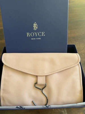 Royce New York Toiletry Women's Bag Pink Leather with Hook for Travel New - Image 1 of 4