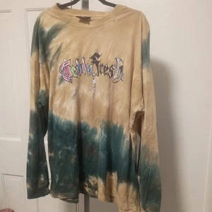 Camisa Teddy Fresh Para Hombre 2XL Verde Tostado Tie Dye Manga Larga Ropa de Calle Gráfico XXL - Imagen 1 de 4