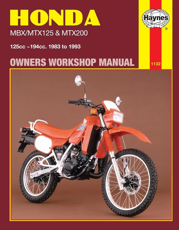 Manual Haynes — Honda MBX y MTX 125/200 servicio, mantenimiento y reparación 1983-1993 Foto 1 de 1