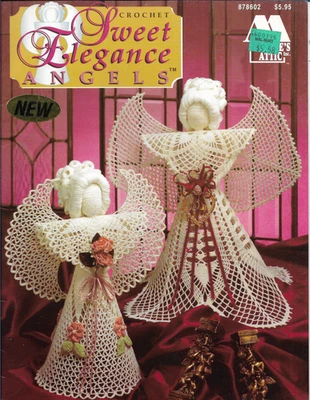 Folleto vintage, Sweet Elegance Angels crochet PATRÓN INSTRUCCIONES Foto 1 de 2