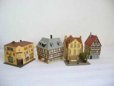 SM78* FALLER N Konvolut Häuser 4 Stück gebaut - Bild 1 von 4