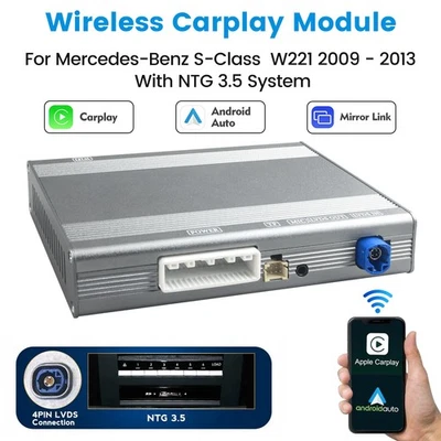 Wireless Carplay Android Auto for Mercedes-Benz S-class W221 2009-2013 NTG3.5 - Image 1 of 4