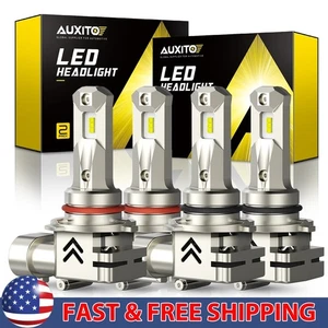 9005+9006 LED Headlight Super Bright Bulbs Kit White 6000K 20000LM High/Low Beam - Picture 1 of 10