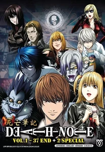 Anime DVD Death Note Complete TV Series Vol 1-37 END + 2 Special English Dubbed - Picture 1 of 3