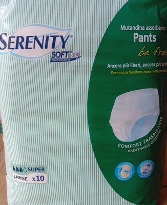 80 Pannoloni SERENITY be free Pants.super tag.L slip pul up per adulti 110-150cm - Immagine 1 di 2