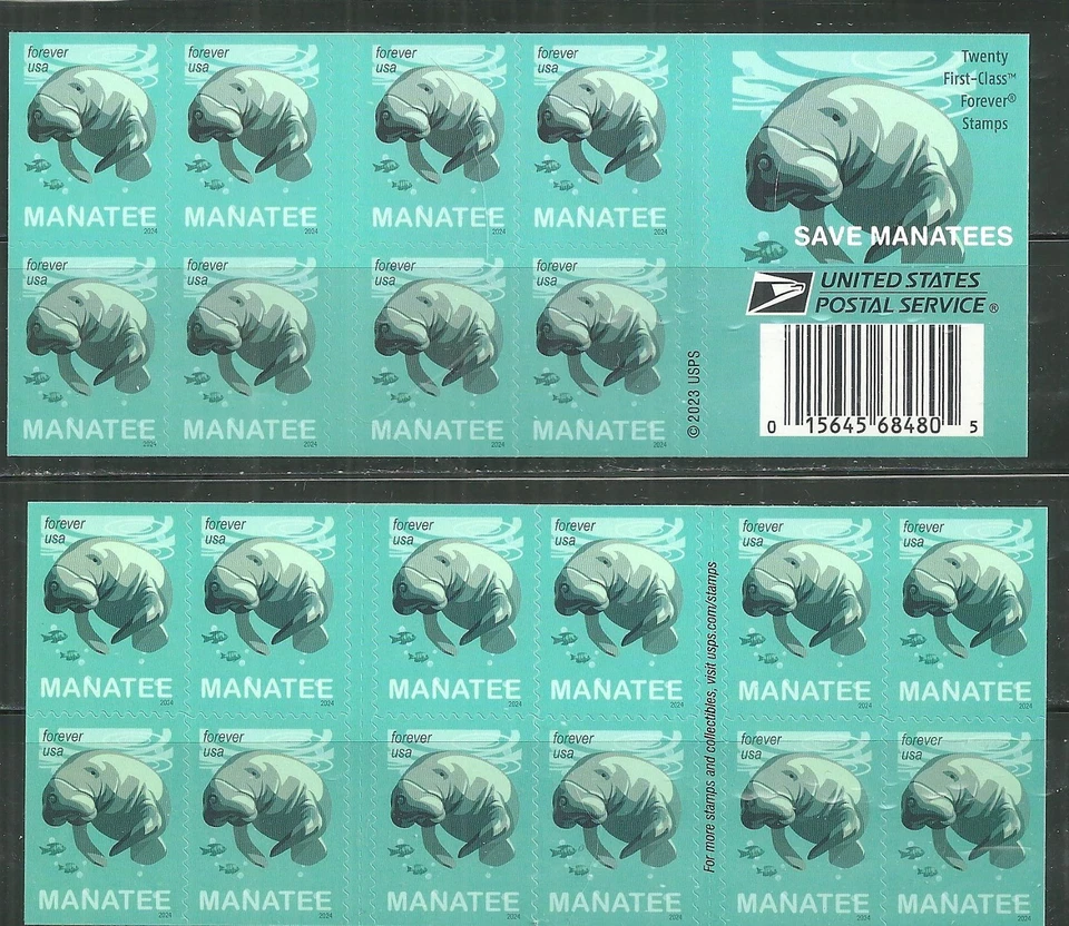 UNITED STATES MINT BOOKLET SAVE THE MANATEES 2023 - Image 1 of 1
