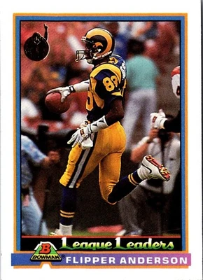 1991 Bowman Flipper Anderson #283 Los Angeles Rams Football Card - Image 1 of 2
