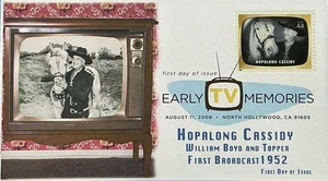 BDAOCITW KSC Cachets 4414 frühe TV Erinnerungen Hopalong Cassidy William Boyd Pferd - Bild 1 von 2