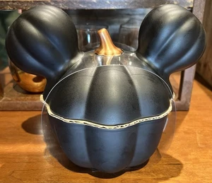 Tarro de galletas de cerámica Mickey Pumpkin 2025 Disney Parks Home Halloween NUEVO - Imagen 1 de 2