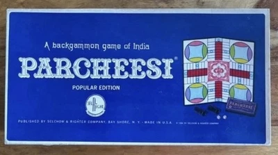 Vintage 1964 Parcheesi Board Game Selchow & Righter Popular Edition Complete - Image 1 of 4